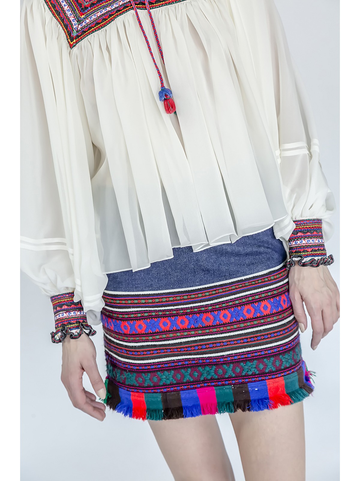 Hand weaved skirt